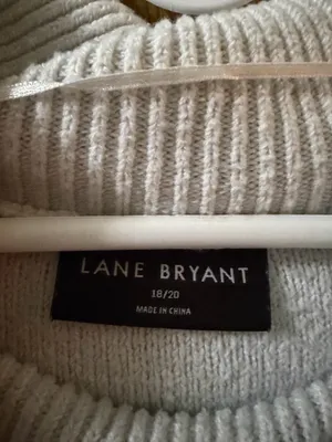 Tan and white stripe sweater thumbnail 2