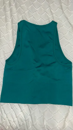 Athleta Ribbed Tank Racerback Green thumbnail 3