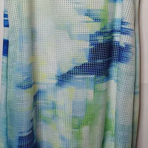 Julia Jordan sleeveless blue abstract mesh shift dress sz 6 thumbnail 5