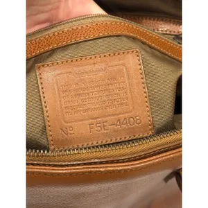 Vintage 90s Coach Madison Savoy Zip Satchel Bag Brown Leather Crossbody 4408 thumbnail 6