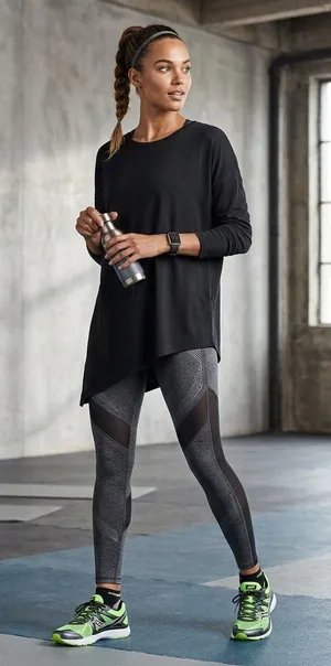 Lululemon To The Point Asymmetrical Black Long Sleeve Yoga Athletic Top XL thumbnail 1