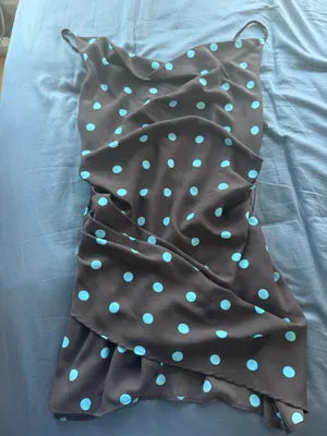 ZARA Brown Polka Dot Mini Dress thumbnail 1