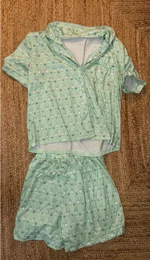Bunny pajamas Green Size M thumbnail 1