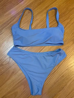 Shein Blue Bikini thumbnail 1