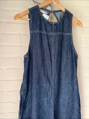 FREE PEOPLE We The Free Do No Wrong jumpsuit dark denim NEW thumbnail 3