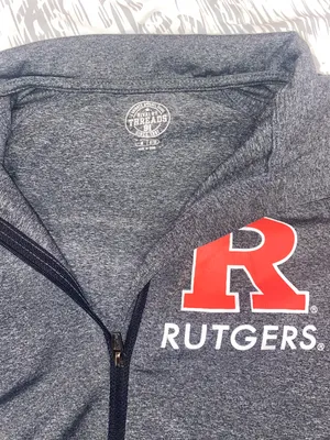Rutgers Gray And Black Athletic Zip Up Jacket Size M thumbnail 1