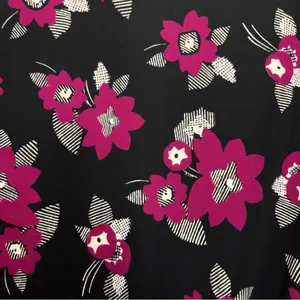 NWT Ralph Lauren Purple Black‎ Floral Tie Waist 3/4 Sleeve Stretch Dress Size 1X thumbnail 5