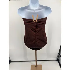 Magicsuit Strapless Shaping One Piece Swimsuit Brown Women Size 10 thumbnail 5