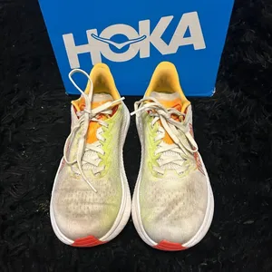 Hoka Mach multicolored athletic training running lace up shoes sneakers sz 7.5 thumbnail 7