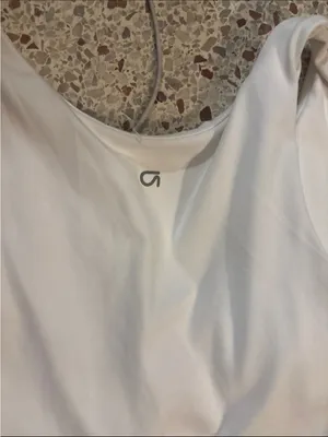 Gap GapFit womens active tank dress white large thumbnail 6