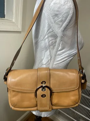 Coach Signature Sufflette leather handbag soho 9434 and purse Beige, Leather thumbnail 2