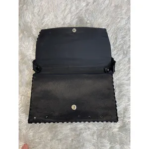 Black Formed Beaded formal evening Bag Removeable Strap thumbnail 4