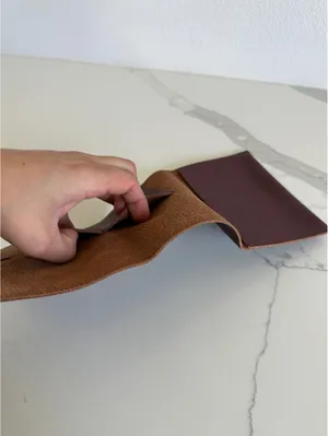 mark and graham cord organizer leather charger roll up thumbnail 4