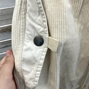 URBAN OUTFITTERS 90s Y2K Wide Leg Corduroy Pants Cream Size Large thumbnail 10
