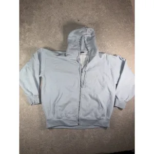 Brandy Melville Christy Hoodie Oversized Full Zip Womens One Size Light Blue thumbnail 2
