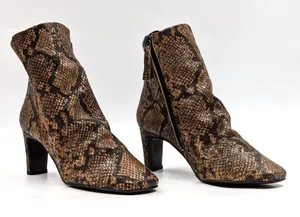 Free People Snake Print Western Boots thumbnail 1