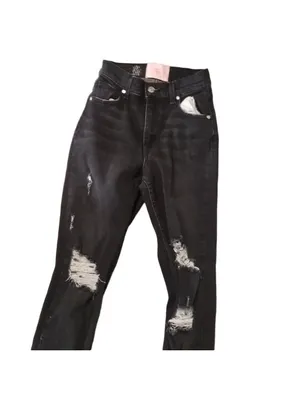 Revice black distressed skinny jeans size 25 thumbnail 2