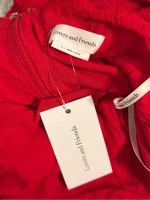 Lovers + Friends Amy Ruched Mini Dress in Cherry Red thumbnail 4