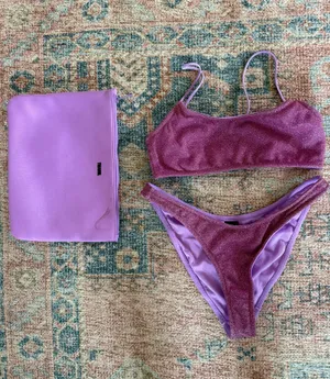 Triangl Purple Sparkle Bikini Set thumbnail 2