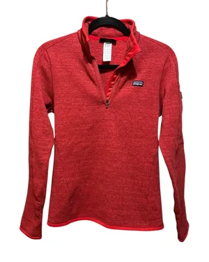 Patagonia Better Sweater 1/4 Zip Fleece Pullover Red Small‎ thumbnail 1