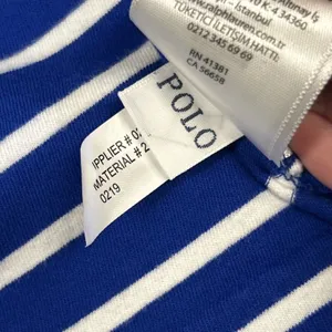 Polo Ralph Lauren Tee Shirt Dress Womens Medium Striped Blue White Nautical thumbnail 5