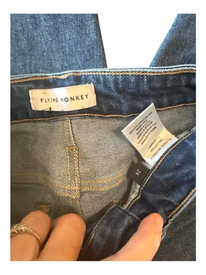 Vervet Flying Monkey Mid-Rise Ankle Straight Jeans - Blue Denim thumbnail 3