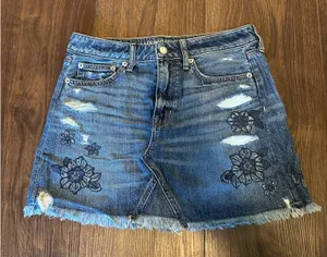 American Eagle Mini Denim Skirt thumbnail 1