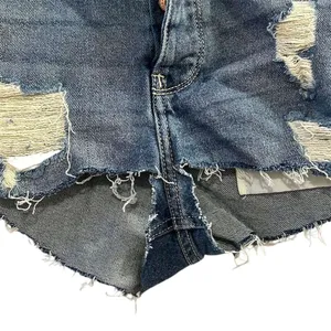 Hollister Women's Ultra High Rise Distressed Denim‎ Shorts Size 23 Blue thumbnail 2