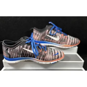 Nike Free‎ Run 5.0 Black/Blue Fabric Lace Up Running Shoe Women's thumbnail 6