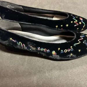Life Stride Black Flats with Colorful Embroidery thumbnail 2