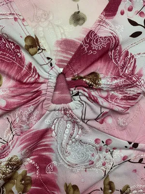 y2k la khaki size large Pink Floral Asymmetrical Women’s Top short sleeve fairy thumbnail 3