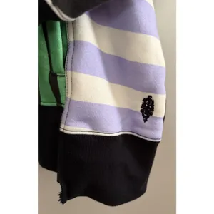 Free People Movement Free "Sprint To The Finish" Hoodie Green Stripe Women's Med thumbnail 8