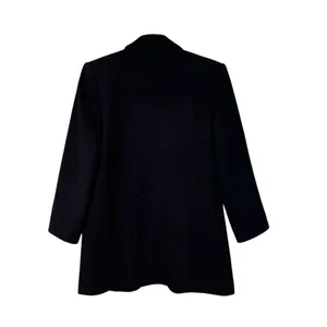 Louben‎ Open Front Black Blazer Jacket Sweater Size 4 Career Designer Luxury VTG thumbnail 2