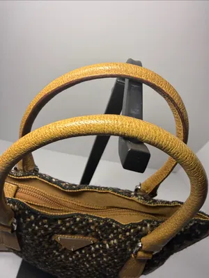 Prada Vintage “Stuoia Tweed” Mini Tote Bag thumbnail 4