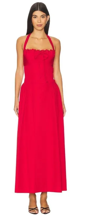 MORE TO COME Danniela Maxi Dress in Red XSmall New Womes Long Gown thumbnail 1