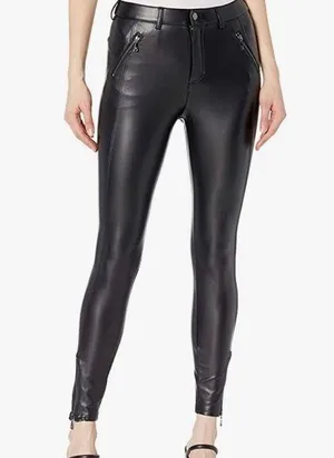 GUESS Women's Soto Pu Black Faux Leather Skinny Pants Size 0 NWT thumbnail 1