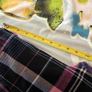 Anthropologie Women's Alicia Plaid Moto‎ Corduroy Zip High Waist Pants Size 27 thumbnail 9