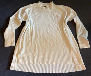 Free People Women's Phoebe Oversized Pullover Sweater wool blend cream medium thumbnail 1