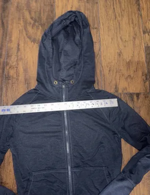 Athleta Performance Full Zip Hooded Athletic Jacket Womens Extra Small Navy Blue thumbnail 6