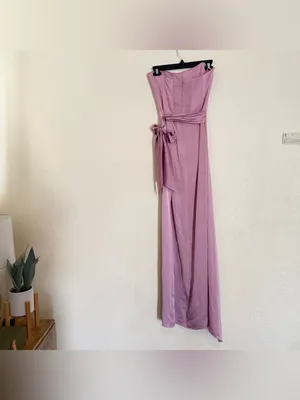 V. Chapman Women's Pink June Corset Strapless Wrap-Tie Dress Size 4 thumbnail 11
