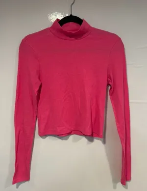 American Eagle Pink Mock Neck Long Sleeve‎ Top thumbnail 1