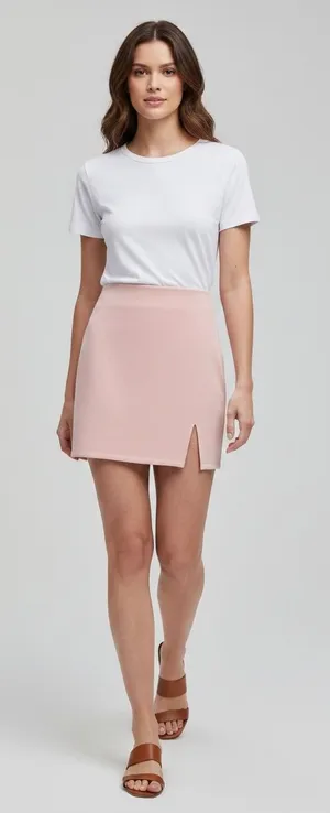 Lululemon Softstreme High Rise Mini Skirt Pink Haze Medium NWT thumbnail 1