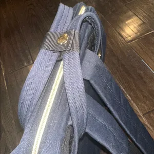 Stylish Navy travel Backpack with phone charger and lots of compartments thumbnail 8