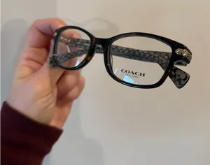 Coach Black Patterned Eyeglasses thumbnail 1
