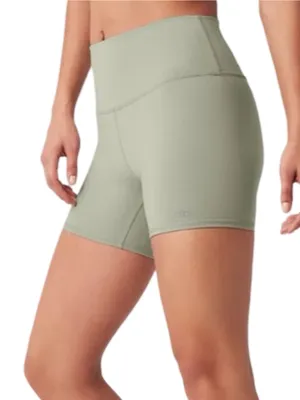Alo Yoga Women’s Size XS Limestone Green 5" Airbrush High Waist Biker Shorts thumbnail 2