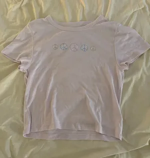 American Eagle Embroidered Baby Tee thumbnail 1