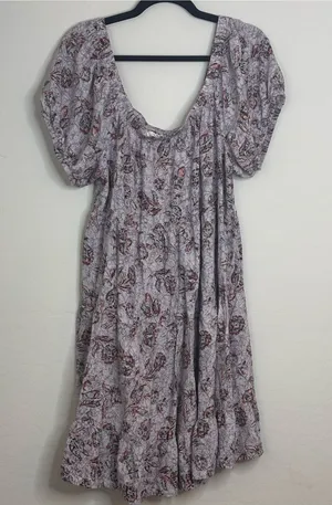 Maurices XXL Purple Floral Babydoll Dress Boho thumbnail 1
