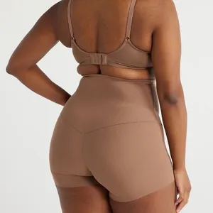 Joyspun Women Brown‎ Cocoa Medium Support High Waisted Shaping Boyshorts Size S thumbnail 6