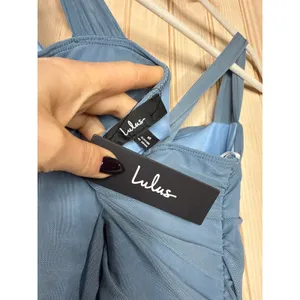 NWT Lulus Amazing Presence Slate Blue Mesh Ruched Column Maxi Dress Banquet S thumbnail 9