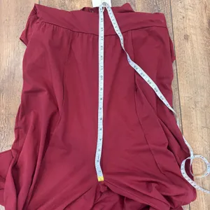 NWT Pact Organic Cotton Fit & Flare Cowl Mock Neck Jumpsuit Red Women's Sz Small thumbnail 9